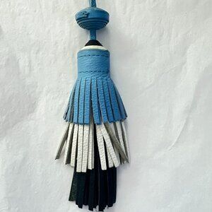 Vince Camuto Tiered Leather Tassel Bag Charm